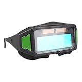 Durlo Gafas De Soldadura Con Oscurecimiento Automático Solar Y Protección De Seguridad Con 10 Láminas Protectoras Para Electricistas.