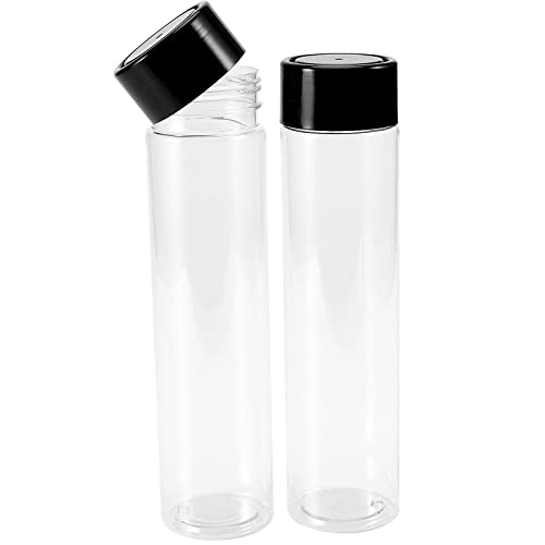 Miniatura 6 de Jeuihau Paquete De 20 Botellas De Jugo De Plástico Pet Transparente De 350 Ml Con Tapas Negras, Botellas De Jugo De Plástico Vacías, Jugos, Leche Y Bebidas Caseras