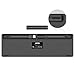 Arteck 2.4G Wireless Keyboard Ultra Slim Full Size Keyboard with Numeric Keypad and Media Hotkey for Computer/Desktop/PC/Laptop/Surface/Smart TV and Windows 10/8/ 7 Built-in Rechargeable Battery