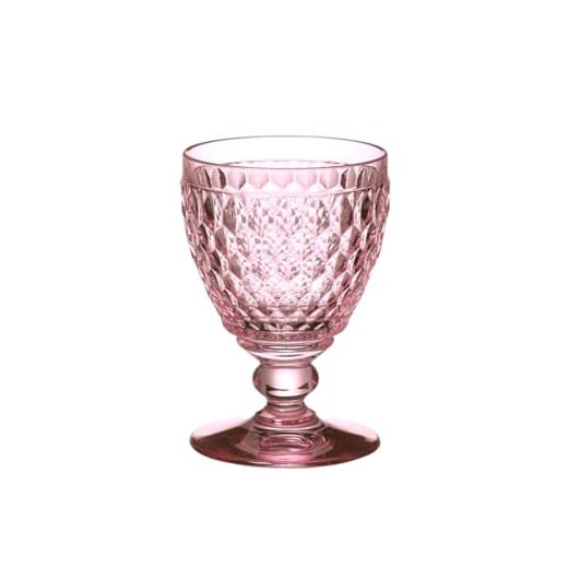 Villeroy & Boch Boston Coloured Copa de Vino Tinto Rose, 310 ml, Cristal, Rosa