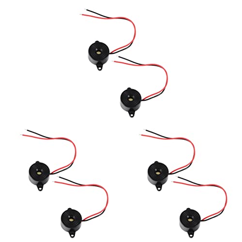 TEHAUX 3sets Piezo Electronic Low Voltage High Decibel -24v Abs Material Industrial Use 6pcs*3