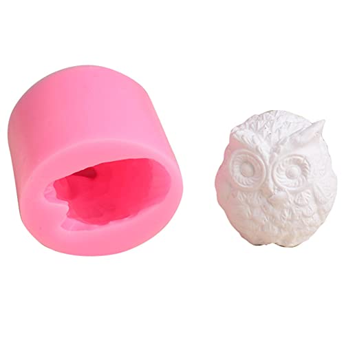 Moldes para Velas Coruja,Moldes de de Silicone com Forma de Coruja Vívida | Moldes de feitos à mão a