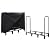 Lanlelin 4FT Firewood Rack with Cover - Outdoor Use Ready, Quick-Access Zippered Cover for Easy Wood Storage & Retrieval, Wind-Resistant Straps, Stable & Secure Construction