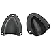 LBTODH 4 Pcs Cable Vent Cover Nylon Marine Clam Shell Vent Cover Boat Transducer Wiring Cover Clamshell Vent with Mounting Screws (2.5