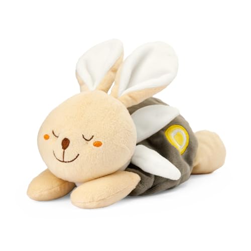 Peluche Chicco de conejito suave para calmar la barriguita del bebé en la cuna