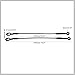 RATCHROLL Pair Rear Tailgate Cables Lift Gate Support Straps Pickup for Chevy S10 1994-1998 2000-2004 38534 15683449 Replacement Car Parts