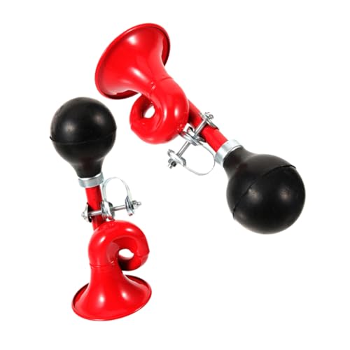 BRIGHTFUFU Aluminum Alloy Bike Horn Manual Handlebar Horn Portable for Mountain Road Urban Bikes Scooters