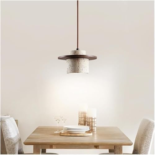 Lustre en pierre naturelle pour sublimer un coin de chevet et une allée sombre - 4