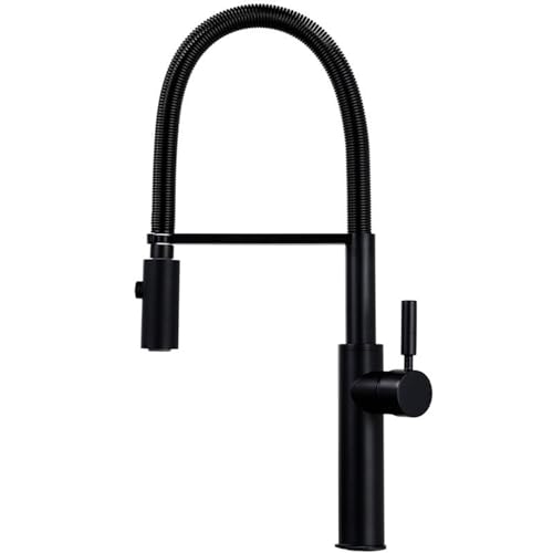 Robinet de cuisine noir mat pour évier de îlot central - 2