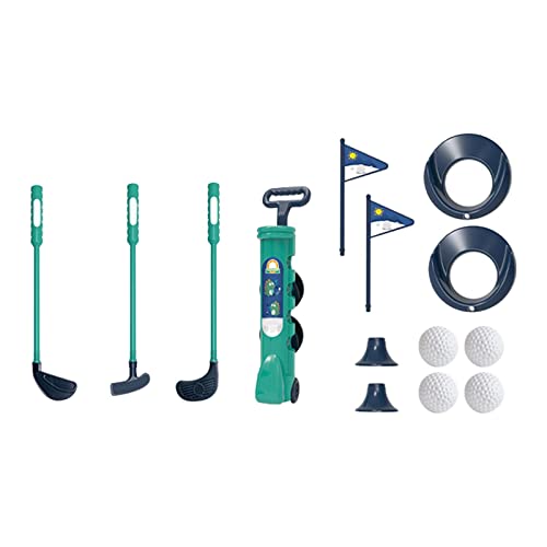 Sm Sunnimix Caddie Kids Golf Set Children Exercise Sports Toy Education Kids Mini Golf Clubs Set Golf Set For Garden Preschool Lawn 3+ Year Old Boy Girl, Green #TOP4