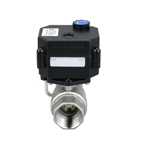 Robinet à bille motorisé DC12V DN8 avec commande manuelle de secours pour circuit d'eau