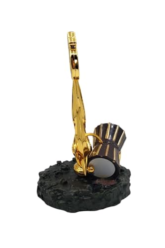 Image of Nandi Idol, Handcrafted Matt Finish Shiva's Cow Statue for Temple Puja & Home, Nandi Pindi Showpiece, Ideal Gift Item for Housewarming Black (om trishul with damroo /Damru 1)