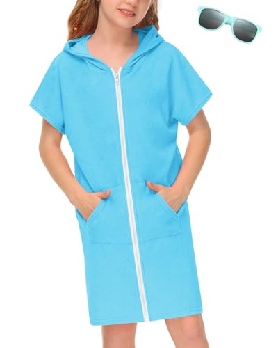 Image of BesserBay Boys Girls Swim Cover Up Terry Cloth Swimwear