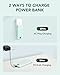 VRURC Portable Charger Built-in Cables and AC Wall Plug, USB C Power Bank 10000mAh, Travel Battery Portable Phone Charger Compact Lightweight External Battery Pack for Smart Phones, Tablets etc-Green