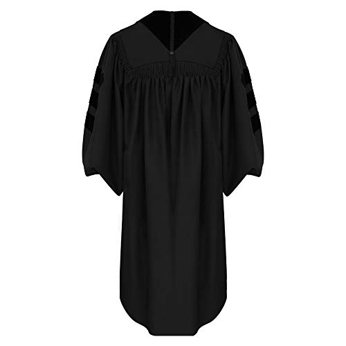 Deluxe Black Clergy Robe3