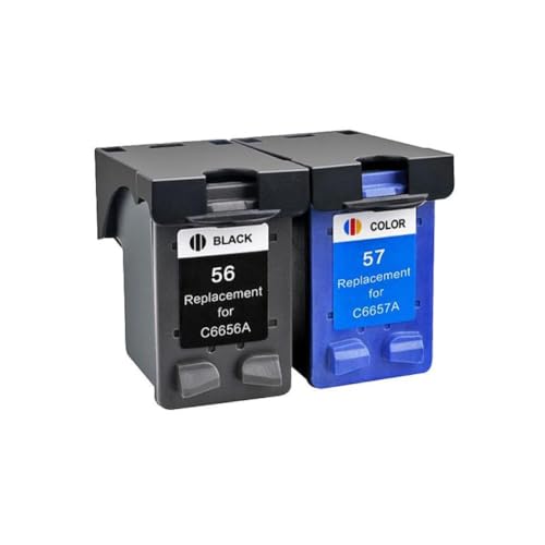 Cartouche d'encre anti-bavure de remplacement 56 57 pour imprimante Deskjet 450