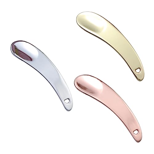 Ipetboom 3-piece Face Cream Spoon Set Zinc Alloy Beauty Scoops for Skincare Small Lightweight Easy to Carry for Lotion Moisturizer Mask Applicati
