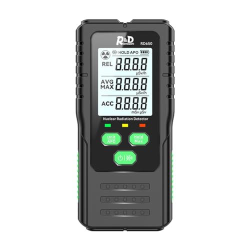Vocdikficy RD650 Contador Geiger Detector de RadiacióN Nuclear Rayos X Rayos γ Rayos β Detector de Radiactividad DosíMetro Personal
