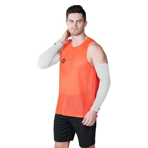 Image of Nivia Arm Sleeves for men & women, Arm Compression sleeves, Uv sun protection arm sleeves for boys & girls,Arm Sleeves for Cricket,Volleyball,Football,Bike Riding,Cycling