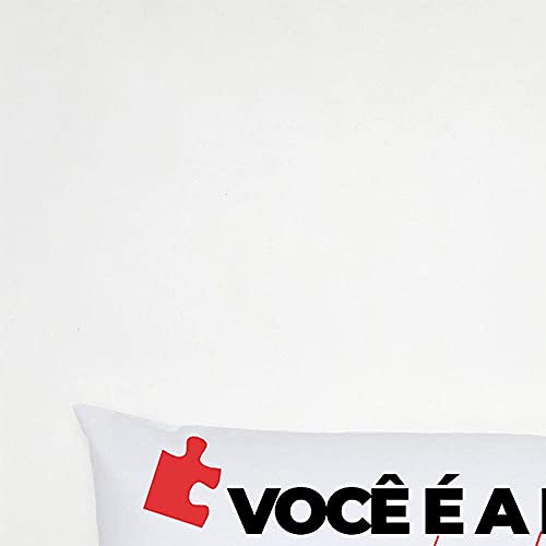 Travesseiro De Corpo Aconchego 1,30m X 38cm Com Fronha Microfibra Estampado - Melhor Parte de mim