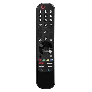 MR22GA substitui o controle remoto mágico inteligente com microfone, compatível com LG A2, G2, Z2, UQ70, UQ75, 75UQA Series LED 4K/8K UHD Smart webOS TV e UQ9000 série 85 QNED Mini-LED 4K UHD Smart