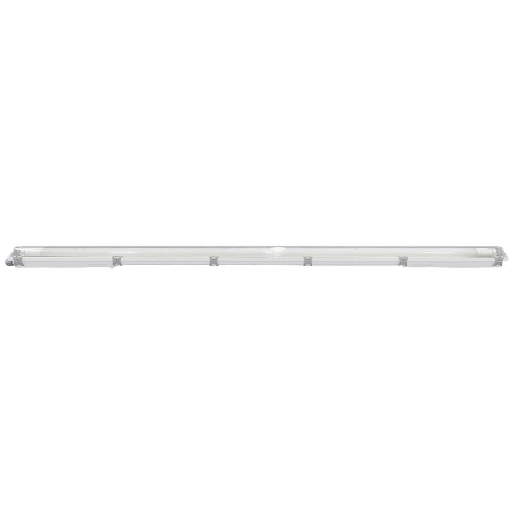 Müller-Licht Lampa LED do pomieszczeń wilgotnych 120 cm zapewnia najwyższy komfort oświetlenia – piękne neutralne białe światło (4000 K) dla optymalnego oświetlenia roboczego – 1 x 18 W żarówka LED – IP65 – szara