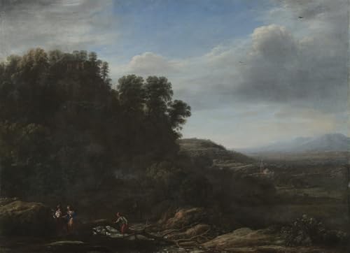 Poster Italie Claude Lorrain grand tableau sur toile pour deco chambre romantique
