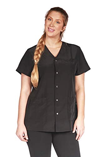 Ladybird Line Women’s Pro Salon Jacket Stylish Coat Bleach Resistant And Water Resistant Black - Size Medium #TOP4