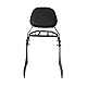 COPART Abnehmbare Beifahrer-Rückenlehne Sissy Bar für Kawasaki Vulcan S 650 VN650 2015-2019 (mit Gepäckträger, Schwarz, Stahl, Kunstleder)