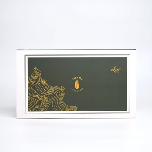 Image of Luxmi Estates Tea Bags Sampler Tea Assortment Gift Pack - Turmeric Time Out, Valerian Dream, Minty Mile, English breakfast, Citrus Sky, Astounding ashwagandha - 5n Each Envelope Teabag Sachets Of Everyday Tea & 1 pc spoon - 30 Pcs, 6 Flavors Elegant Gift Box, Premium Green & Herbal Variety Pack, Healthy Gift Pack | Valentines Day Gifts for Him & Her