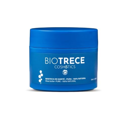 BIOTRECE – Manteca de Karité Pura | NUTRICIÓN PROFUNDA| Hidratante facial, corporal y capilar |100% NATURAL Y VEGANA| apta para pieles sensibles| SIN SILICONAS NI ALCOHOL| (50 ML)