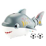 blowing floating, blow pipe balls, sensory shark for toddler ball blowing, stem building air-powered sound party supplies for birthday pool camping backyard outdoor kids girls boys toddler adults