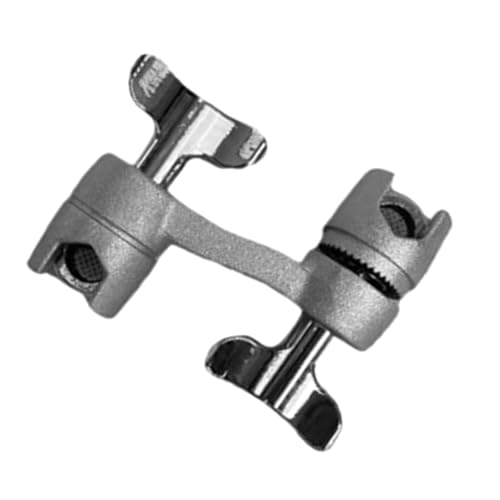 DYNWAVE Cymbal Clamp for Drum Set,Cymbal Percussion Mount Clamp Cymbal Arm Attachment Two Way Clamp Percussion Instrument Accessories