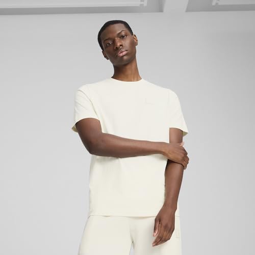 Image of Puma Men Cotton Solid Regular Fit Tees