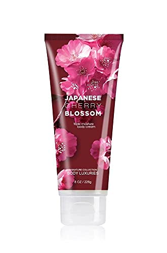 Body Luxuries | Signature Collection | Japanese Cherry Blossom Ultra Shea Triple Moisture Body Cream Moisturizer 8 Fluid Ounce / 226g
