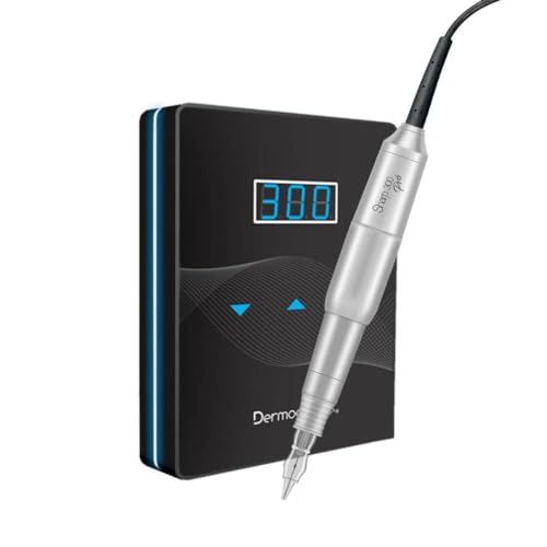 Dermografo Sharp 300 Pro Silver + Slim Dark - Preto/Az