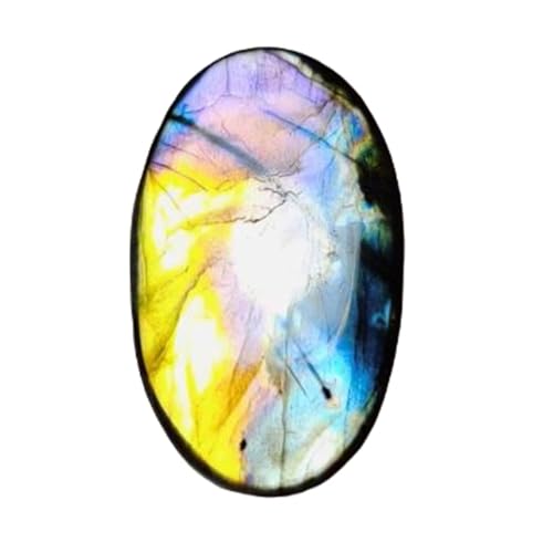 Labradorite violette naturelle 55x33mm pour fabriquer une bague ou un pendentif sur mesure