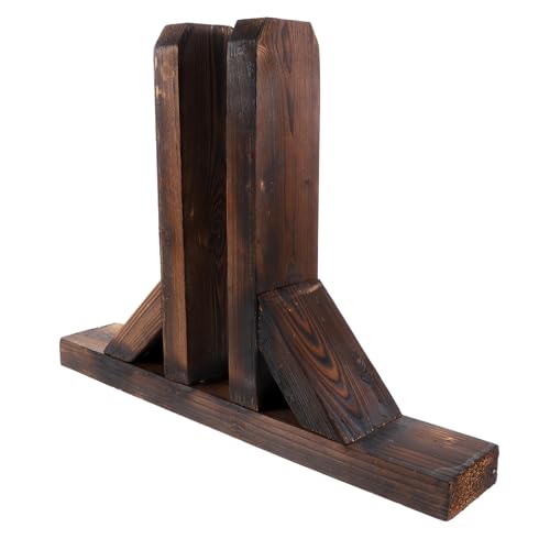 UPKOCH Zaunsockel Aus Holz Für Gartenzäune Holzzaunständer Als Unterstützung Für Kleine Zäune Gartenbedarf Als Zaunzubehör Stützsockel Für Innenbereich Als Holzzaunsockel