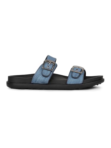 Image of Inc.5 womens Womens Blue Casual Solid Open Toe Flat Slip-on Sandals Sandal