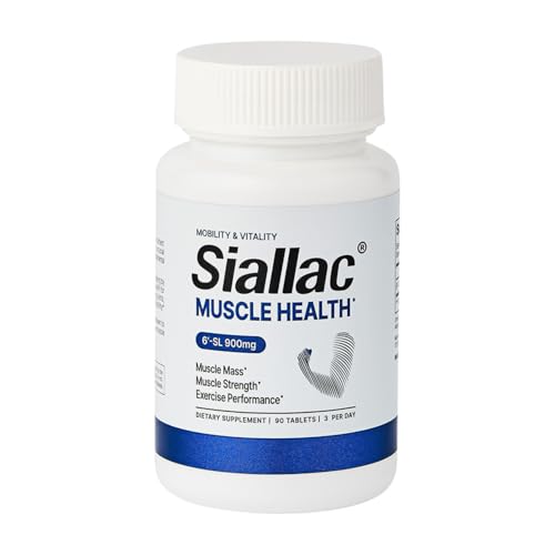 Image of Muscle Health Supplement - Muscle Recovery, Muscle Mass & Strength Support for Adults 40+, Reduce Fatigue & Boost Exercise Performance - 6-Sialyllactose (6'-SL) HMO, 900mg, 90 Tablets