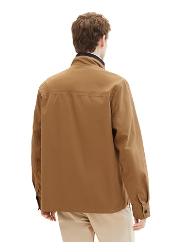 TOM TAILOR Herren Fieldjacke mit Brusttaschen aus Baumwolle, 15078 - Otter Brown, XXL – Ansicht 3