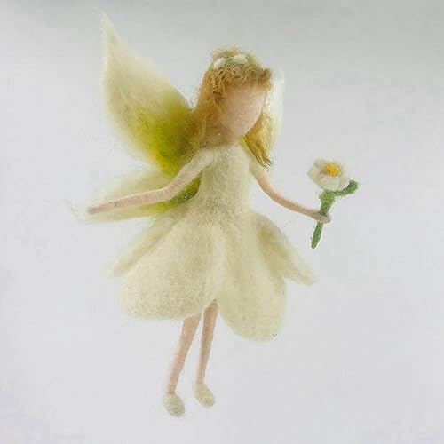 Image of 2 Lovely Fairies Needle Felting Kits 6INCH Friendly Instruction DIY Craft Kit for Beginners