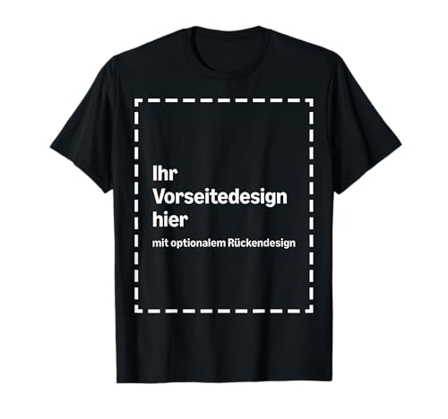 Personalisiertes T-Shirt mit Druck auf der Vorder- und Rückseite