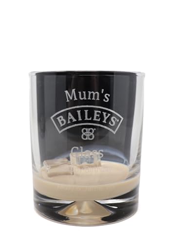 Regalo Personalised Dimple Glass Tumbler - Baileys Design (No Gift Box)