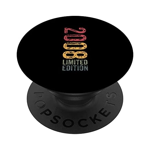 2008 Edición Limitada Cumpleaños Vintage Limited Edition PopSockets PopGrip Intercambiable