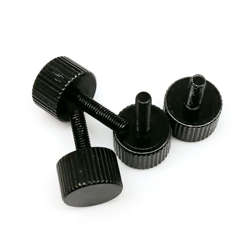 5 M3x6/8/10/12mm Yf| ۓ  ܂݃lW {g PC Rs[^[P[XJo[ DIY ܂݃lWp(Black,M3x10mm)