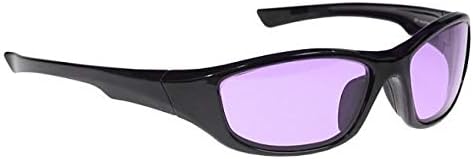 Polycarbonate Sodium Flare Glass Working Spectacles in Black Viper Wrap Safety Frame