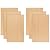 Beech 6 Sheets | 6mm 1/4th inch, 12”x19” Premium Two Sided with MDF Core, Glowforge Ready, Unfinished