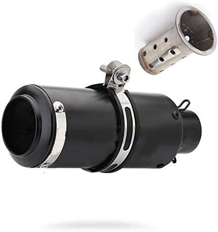 QVONTONバイクマフラー スリップオンマフラー バイクサイレンサー GPショートサイレンサー 50.8mm/60.5mm 汎用 インナーバッフル付き (60.5mm,E)