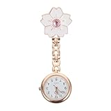 POPETPOP Montre Infirmière Médicale Montre Fleur Accessoire pour Blouse et Pratique pour Infirmières et de Santé